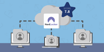 NordLocker Review Featured Image with score